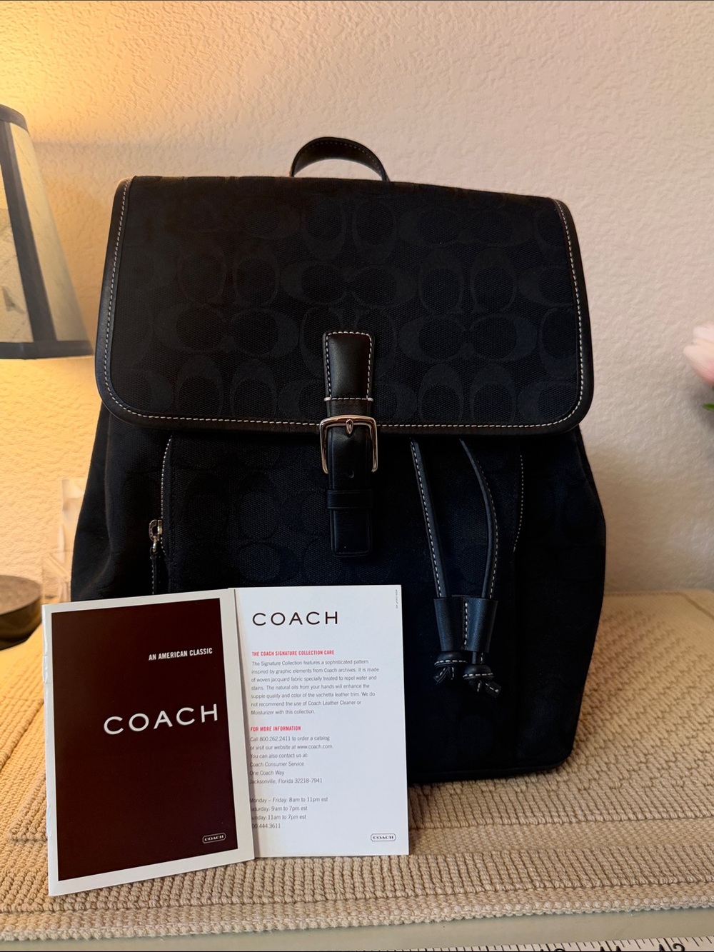 NWT Coach Jacquard Leather Trim Rare Vintage Y2K